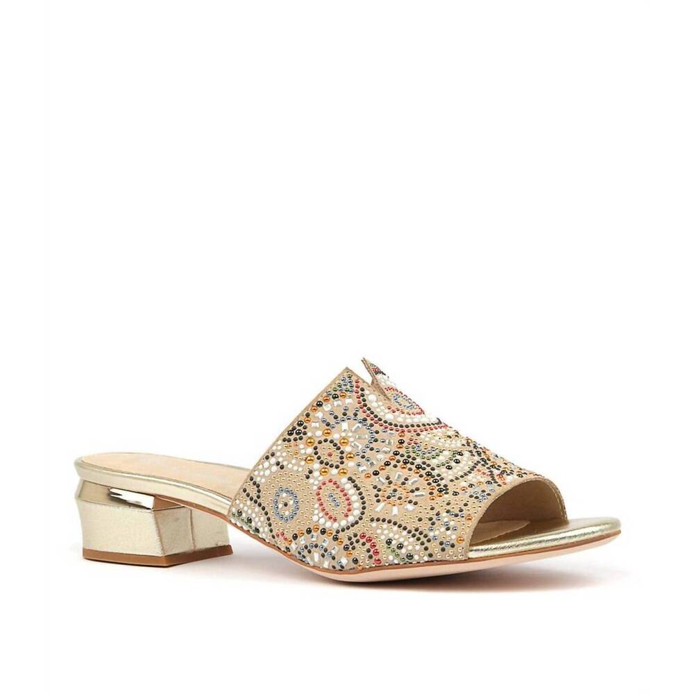 NEW DJANGO & JULIETTE women's tammy sandals in beige suede